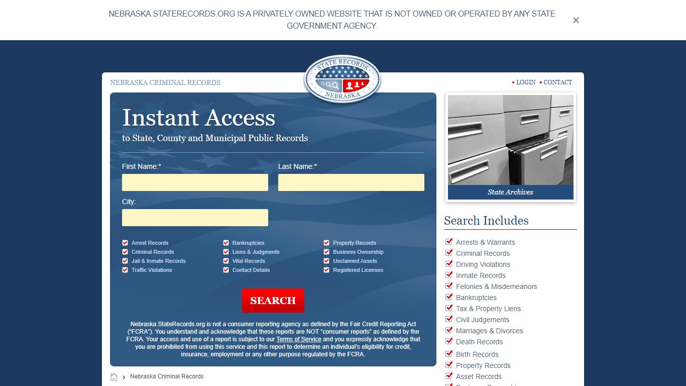 Nebraska Criminal Records Online | StateRecords.org